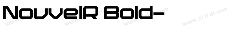 NouvelR Bold字体转换